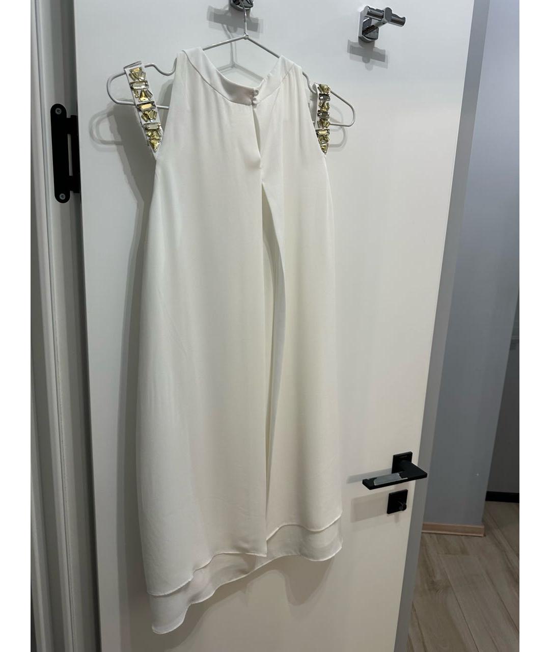 BCBG MAXAZRIA Белое полиэстеровое коктейльное платье, фото 2