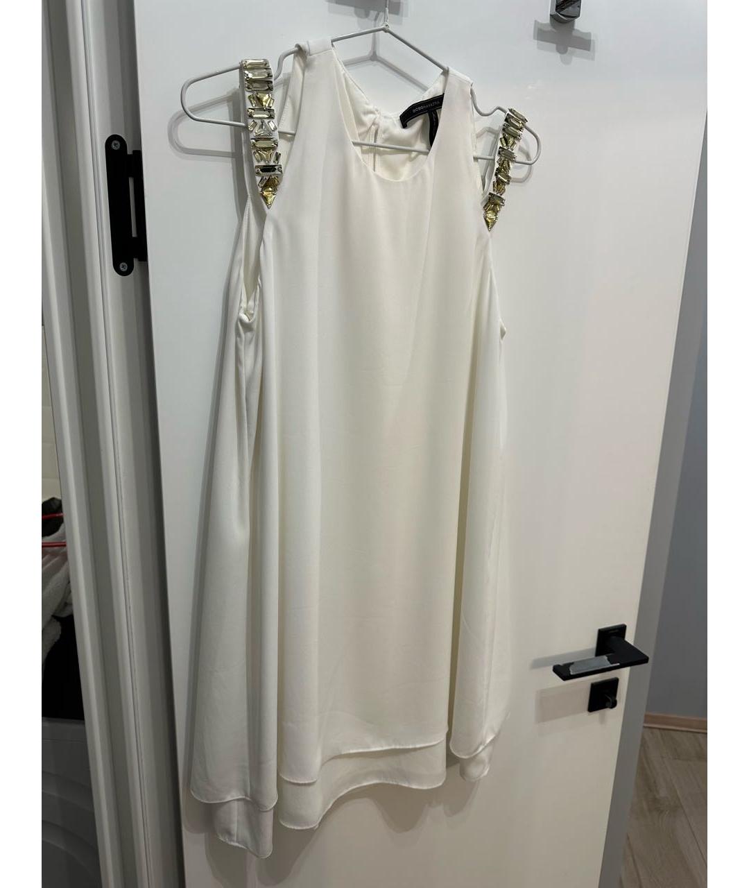 BCBG MAXAZRIA Белое полиэстеровое коктейльное платье, фото 6