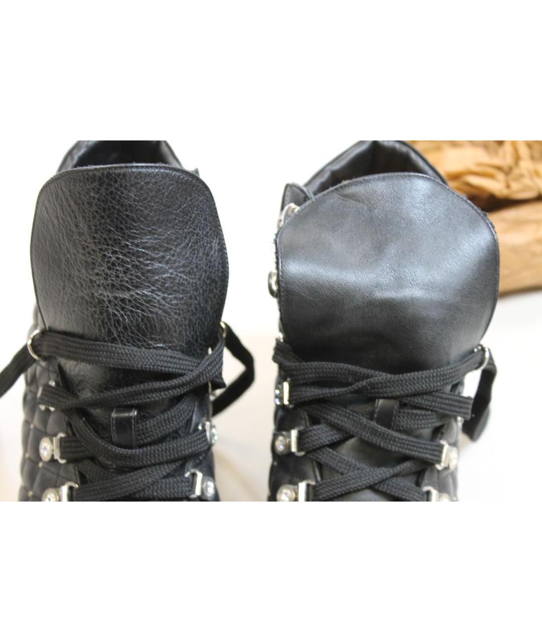 LE SILLA Черные кожаные ботинки, фото 4