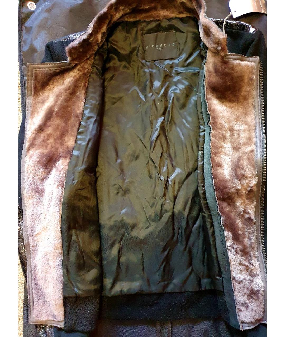 JOHN RICHMOND Черная шерстяная куртка, фото 7