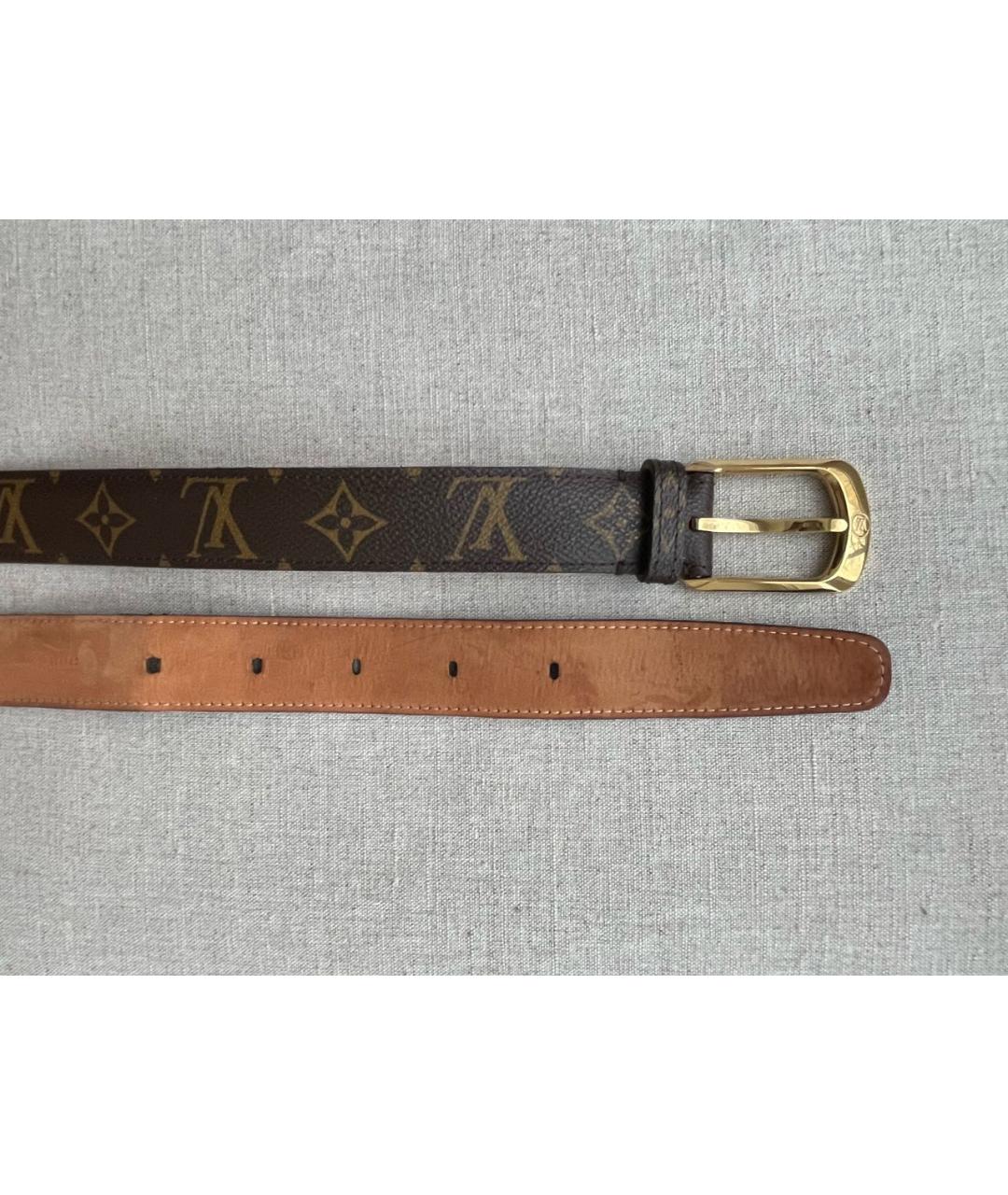 LOUIS VUITTON Коричневый ремень, фото 2