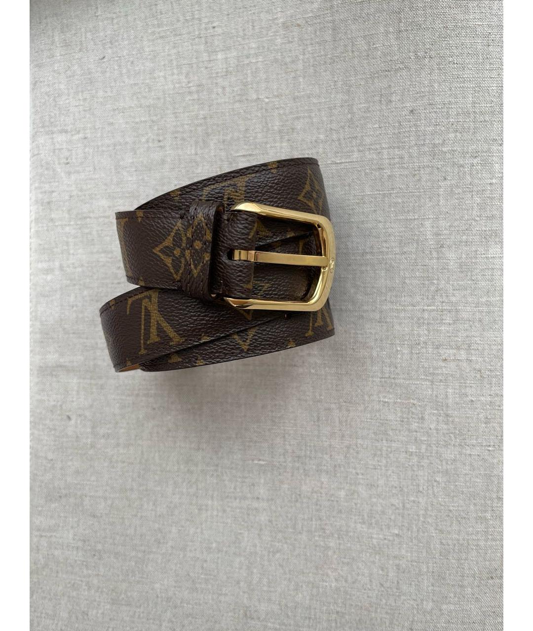 LOUIS VUITTON Коричневый ремень, фото 4