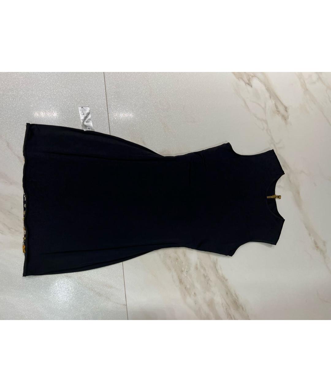 BALMAIN Черное вискозное коктейльное платье, фото 3