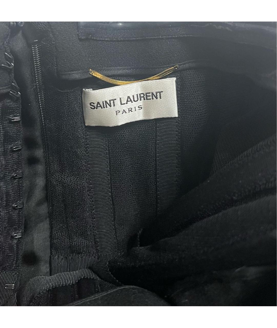 SAINT LAURENT Черное вечернее платье, фото 7