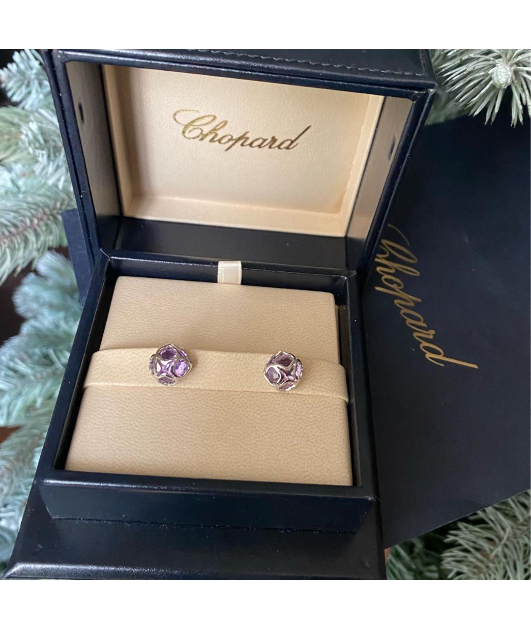 CHOPARD Серебряные серьги из белого золота, фото 2