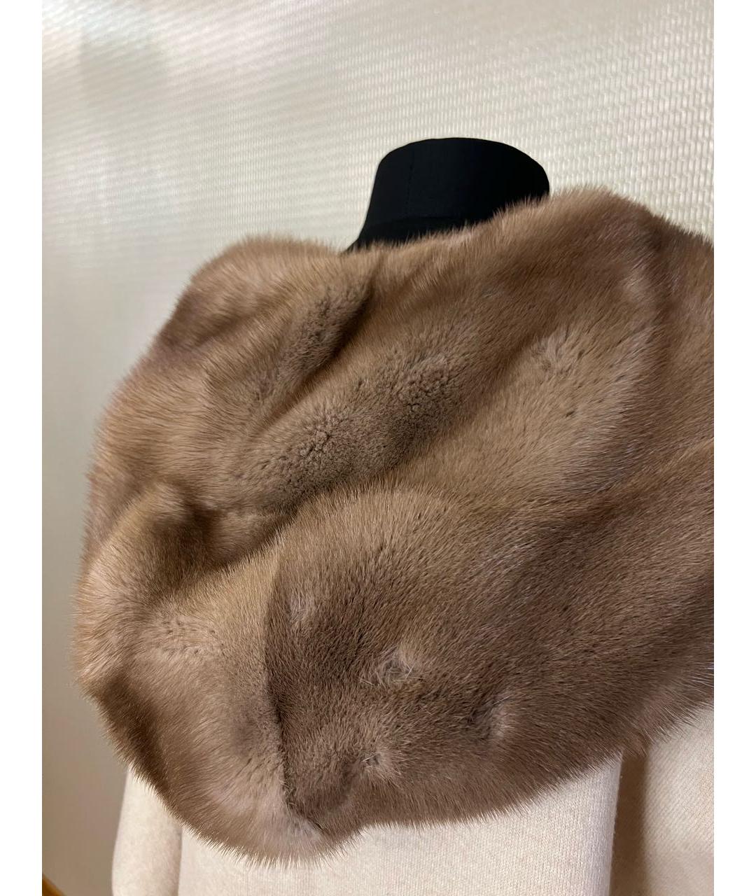 AGNONA Бежевое кашемировое пальто, фото 5