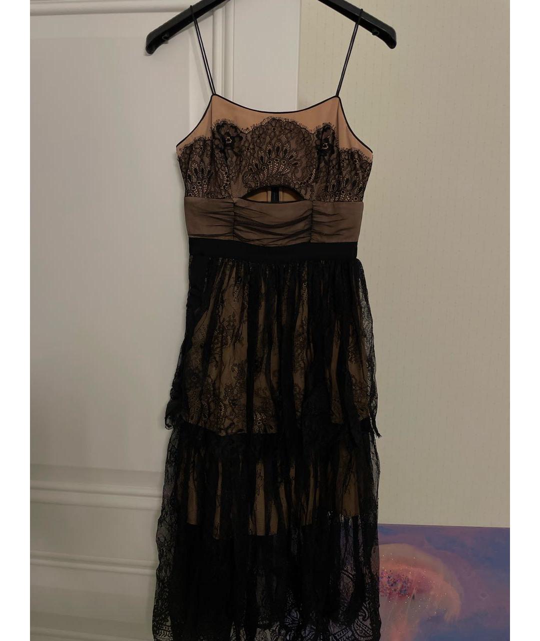 SELF-PORTRAIT Черное кружевное вечернее платье, фото 5