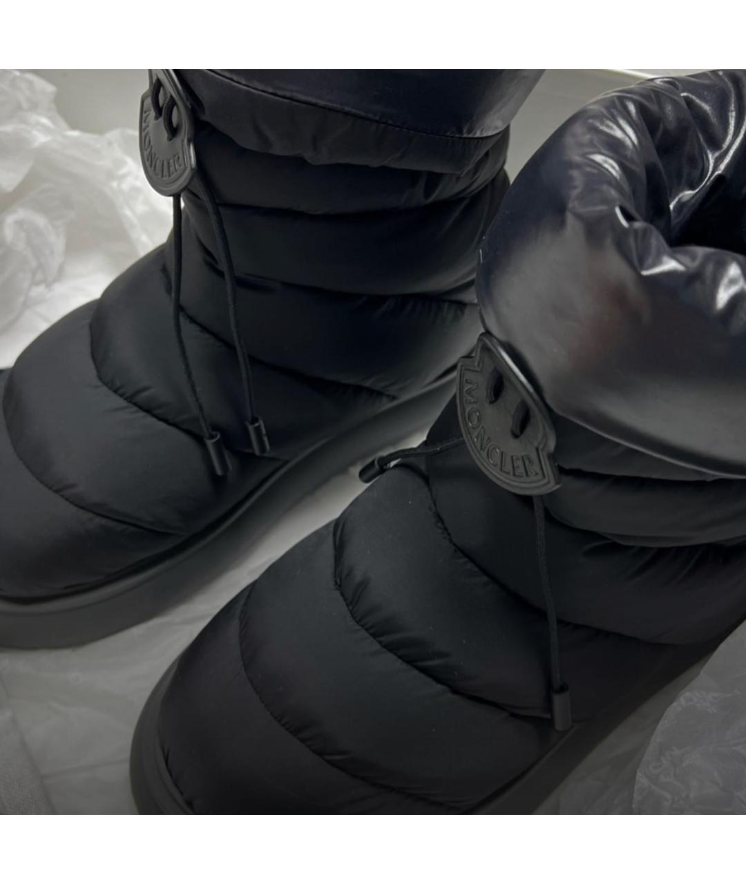 MONCLER Черные текстильные ботинки, фото 5