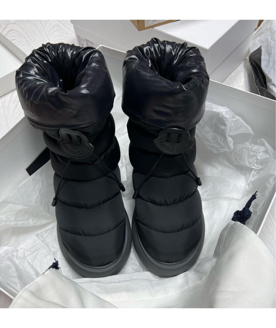 MONCLER Черные текстильные ботинки, фото 2