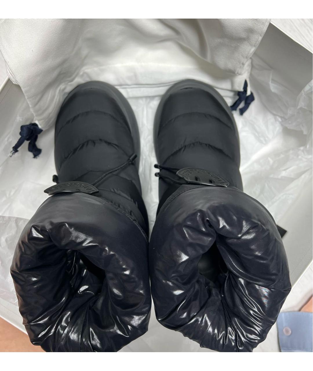 MONCLER Черные текстильные ботинки, фото 3