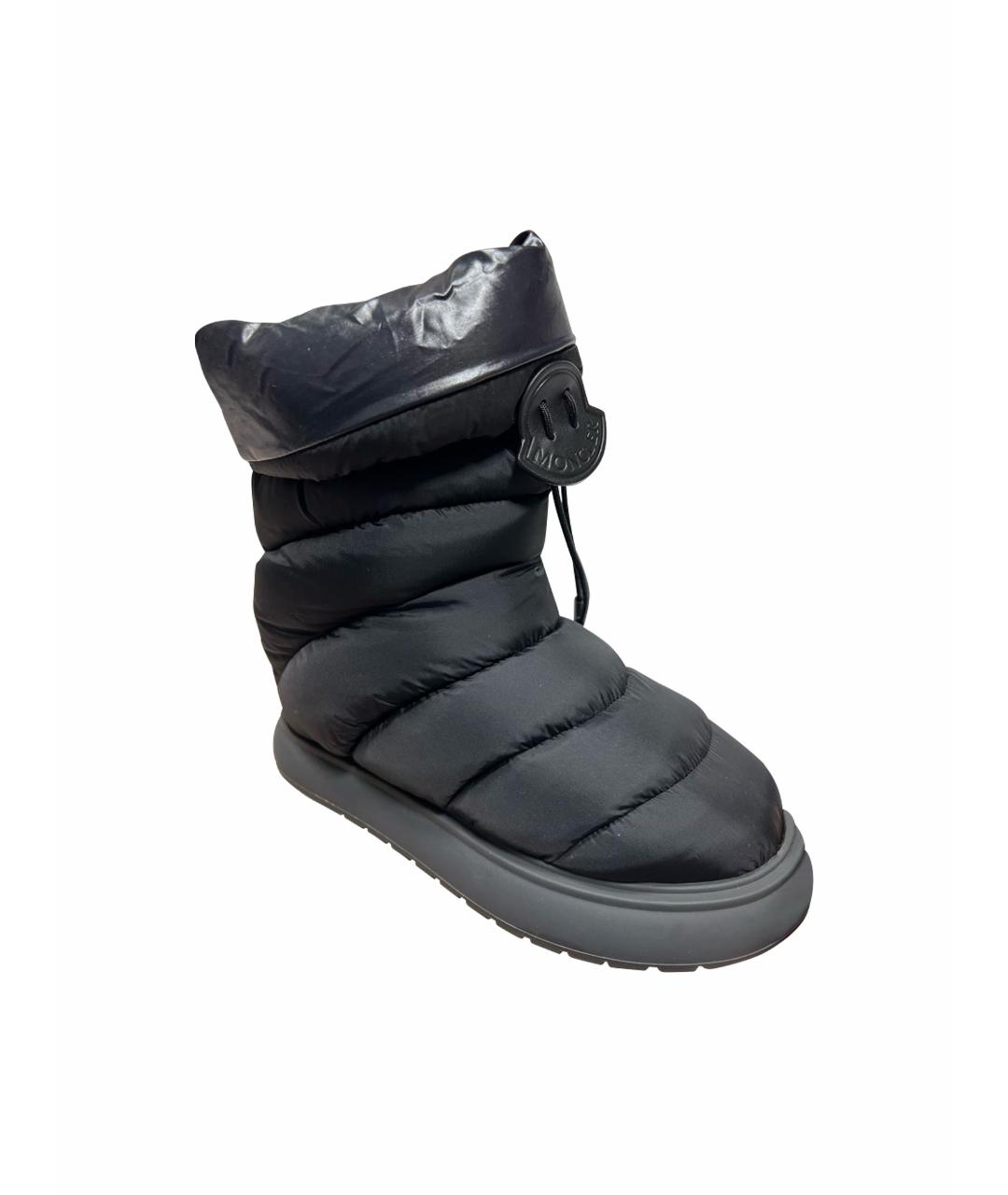 MONCLER Черные текстильные ботинки, фото 1