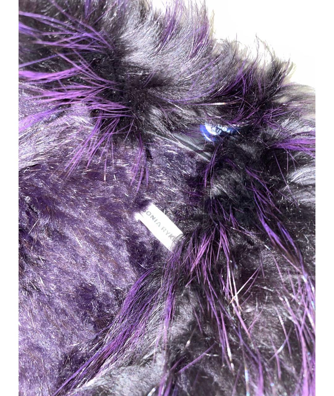 SONIA RYKIEL Фиолетовая меховая шуба, фото 4