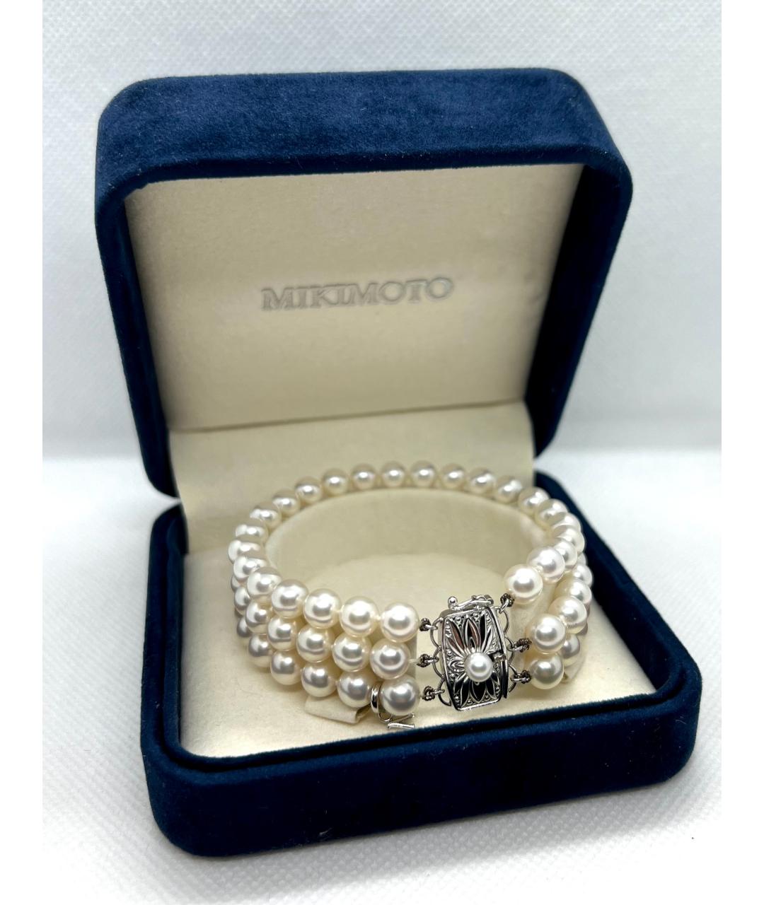 Mikimoto Белый жемчужный браслет, фото 2