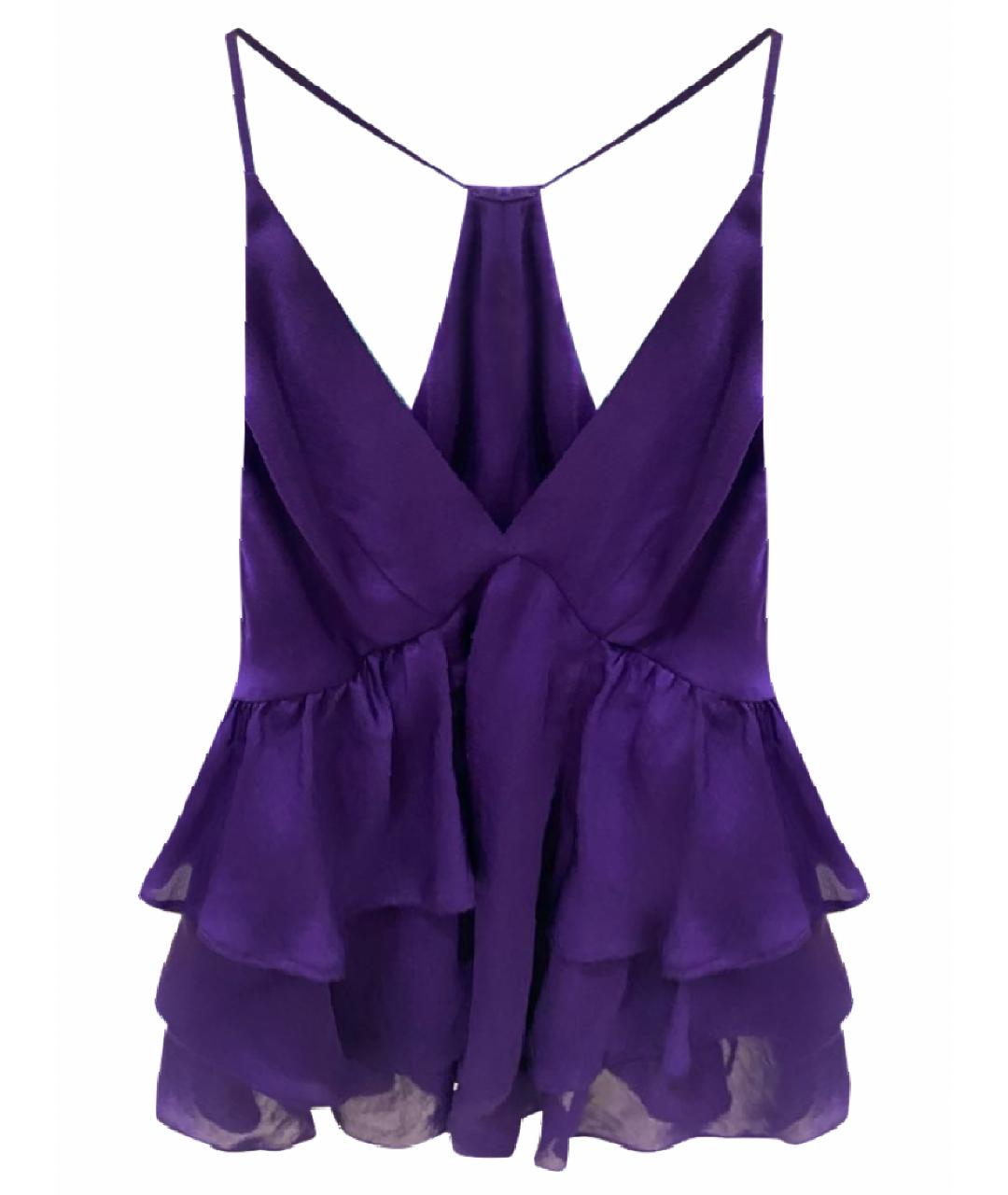 PINKO Фиолетовая полиэстеровая блузы, фото 1