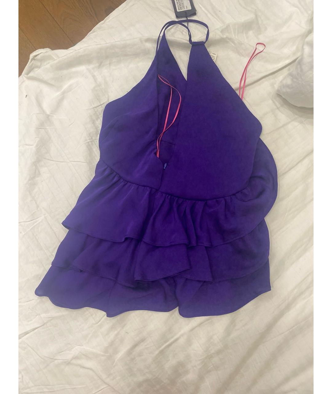 PINKO Фиолетовая полиэстеровая блузы, фото 2