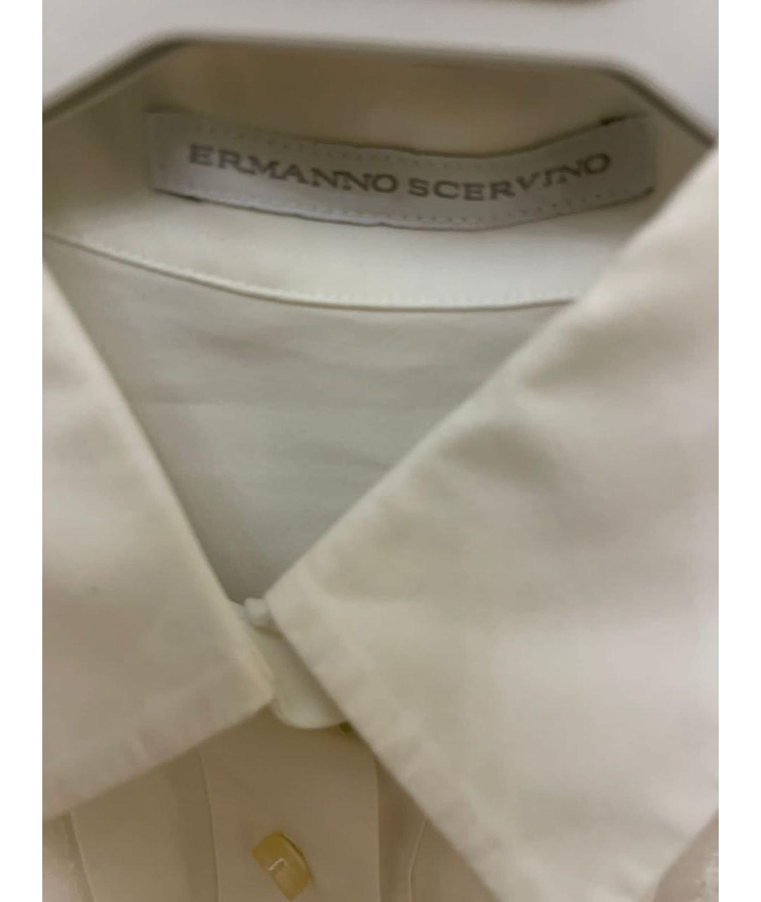 ERMANNO SCERVINO Белая хлопковая рубашка, фото 4