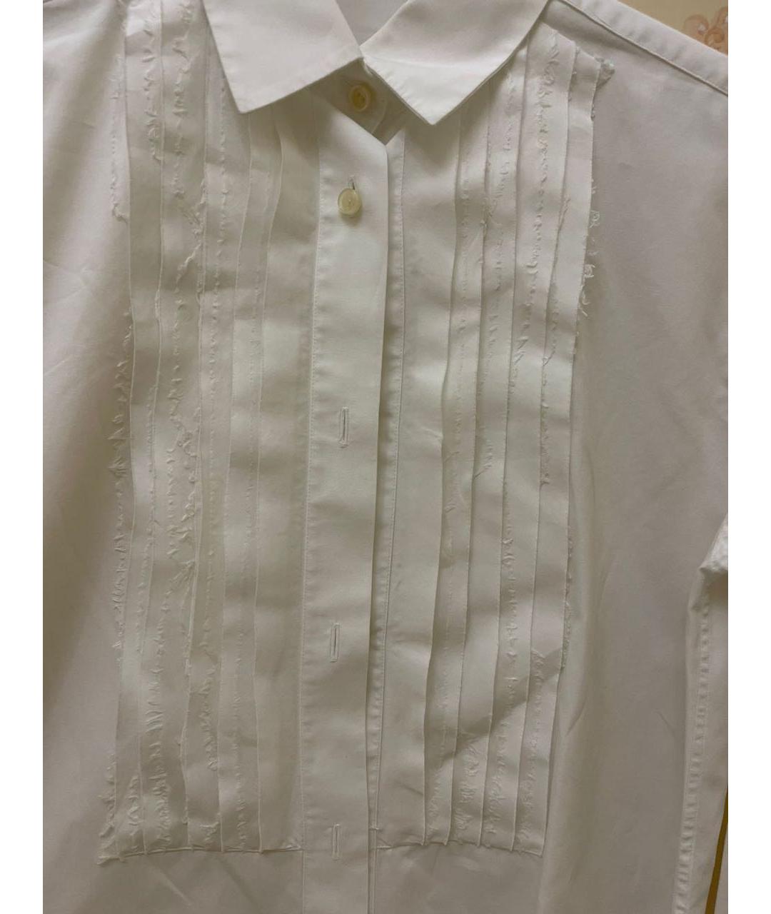 ERMANNO SCERVINO Белая хлопковая рубашка, фото 3