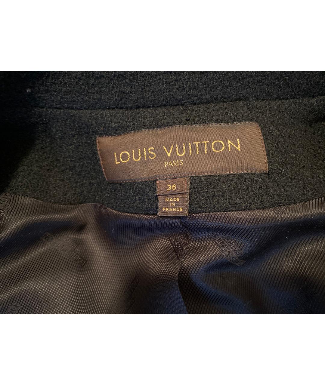 LOUIS VUITTON PRE-OWNED Черная шерстяная куртка, фото 3