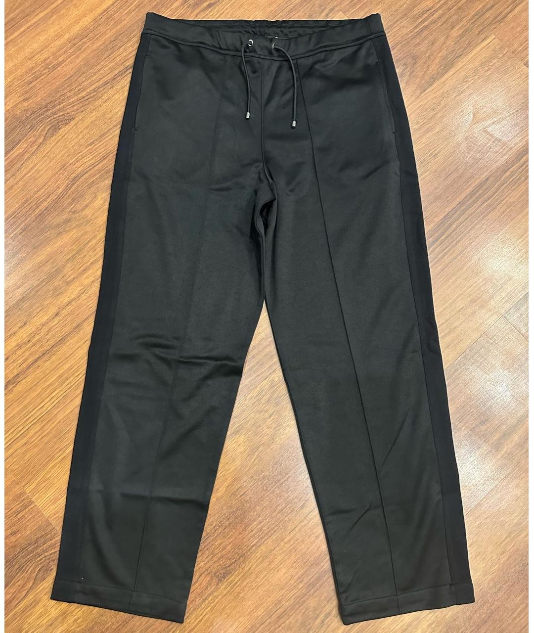 DUNHILL Черные полиэстеровые повседневные брюки, фото 7