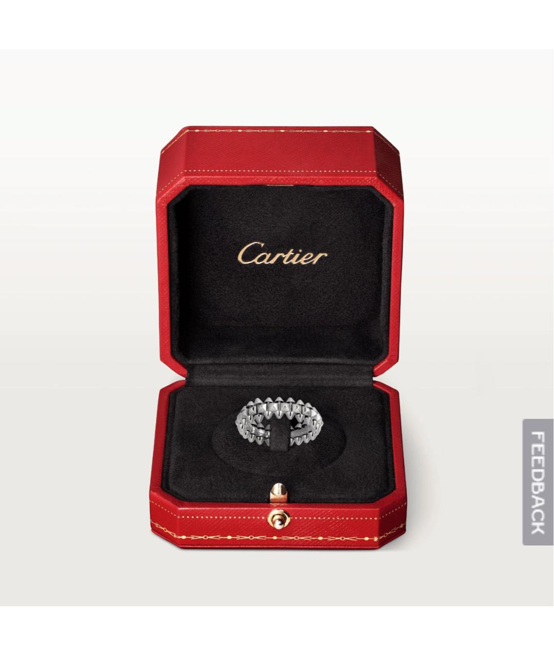 CARTIER Серебряное кольцо из белого золота, фото 2