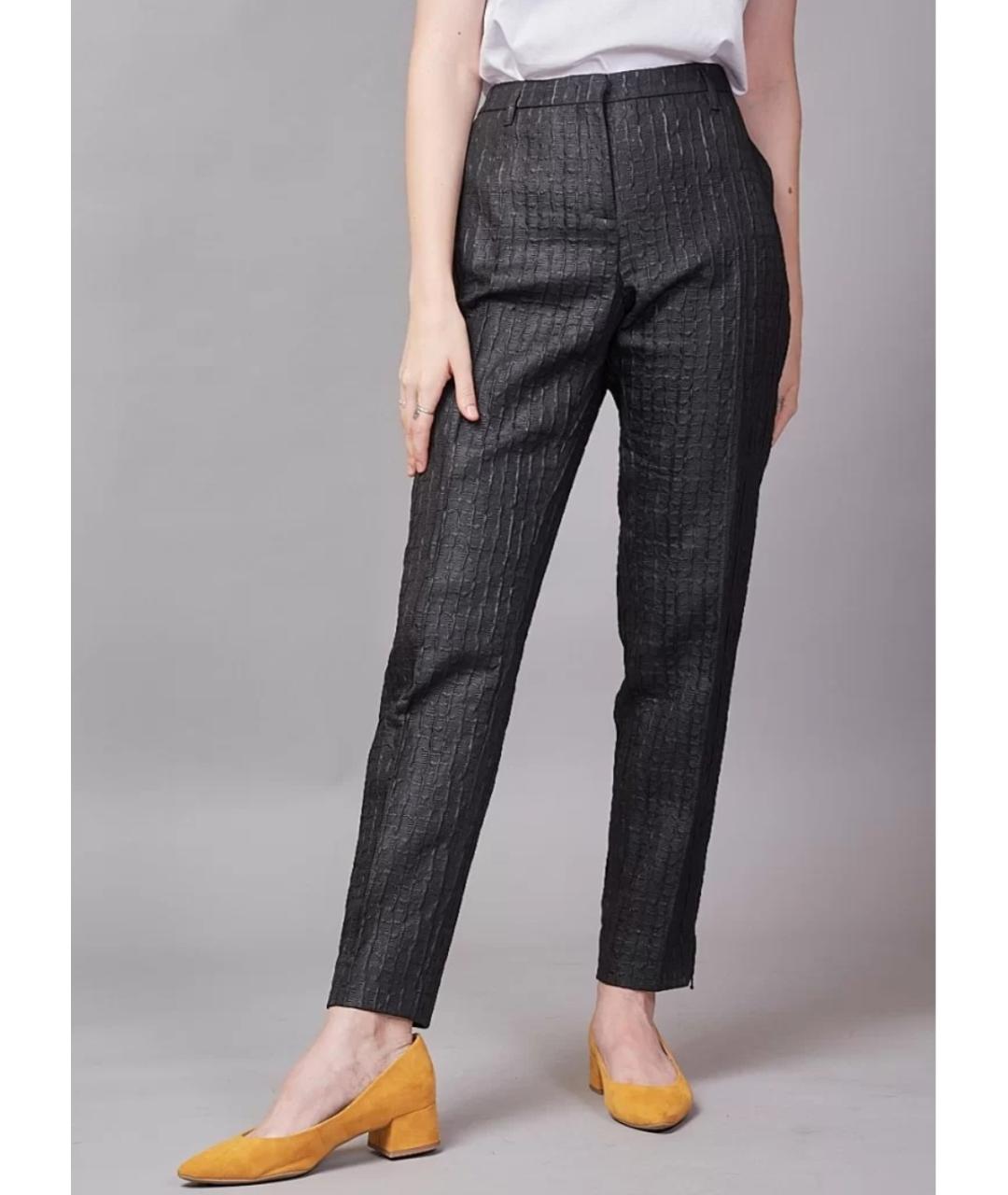 DOROTHEE SCHUMACHER Черные вискозные прямые брюки, фото 5