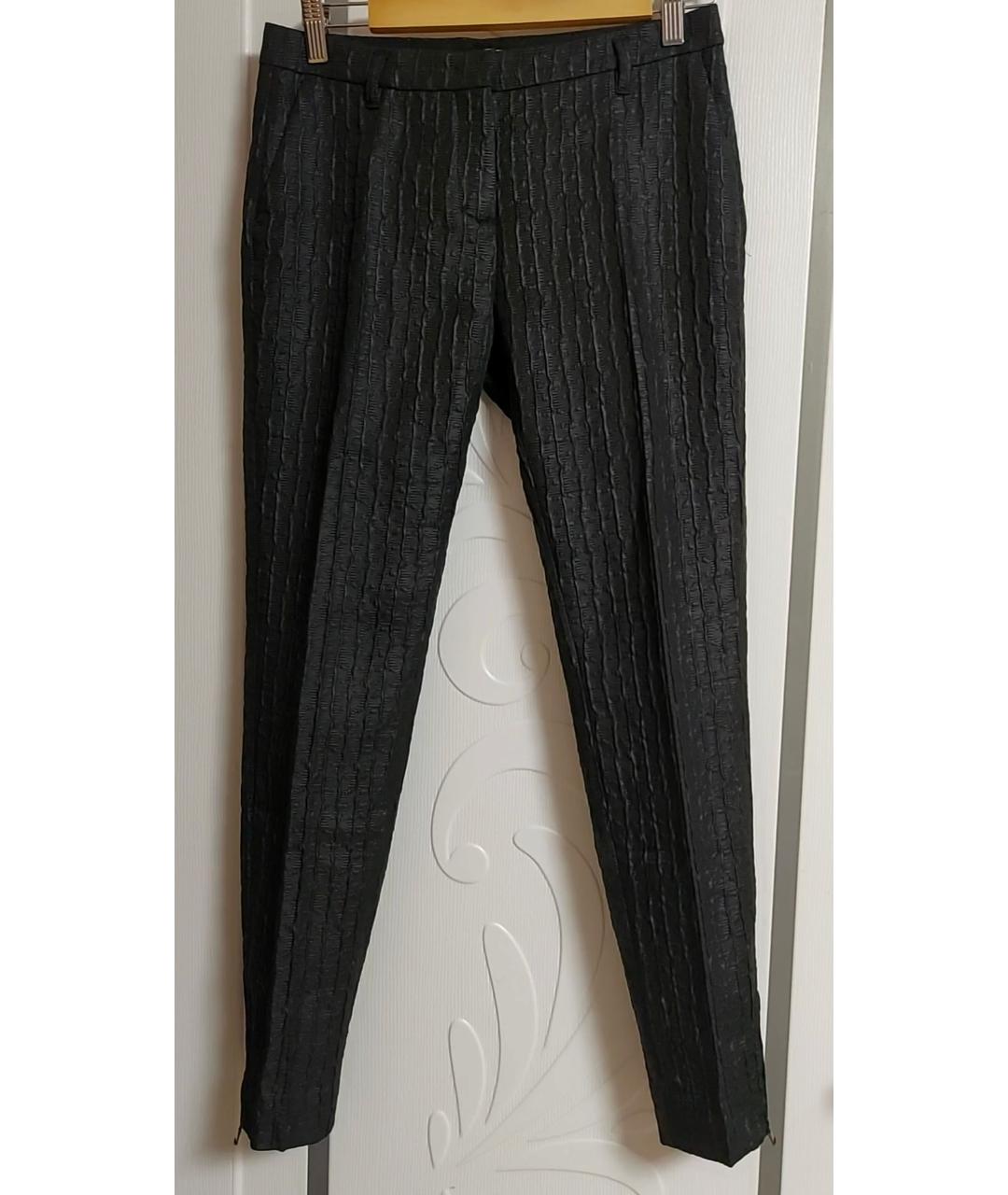 DOROTHEE SCHUMACHER Черные вискозные прямые брюки, фото 4