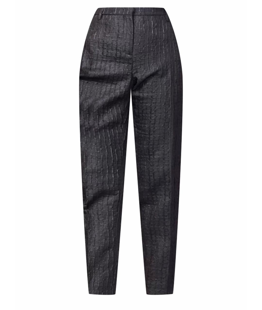 DOROTHEE SCHUMACHER Черные вискозные прямые брюки, фото 1