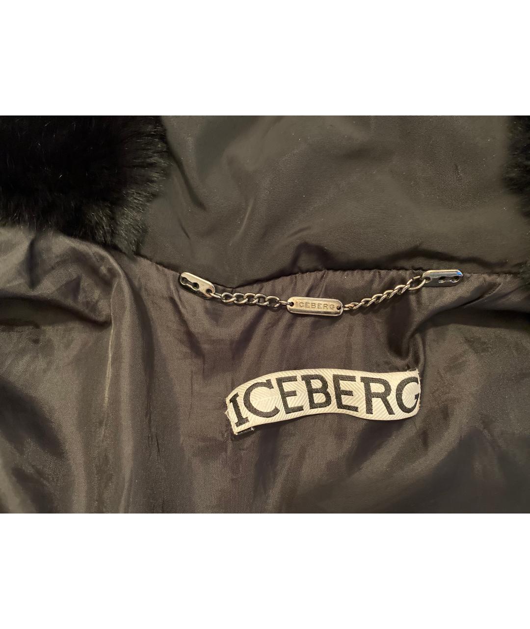 ICEBERG Черная полиэстеровая куртка, фото 3