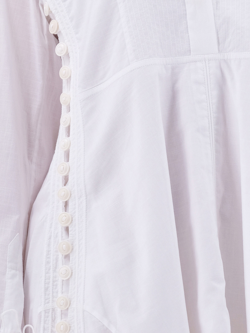 CHLOE Белое хлопковое повседневное платье, фото 2