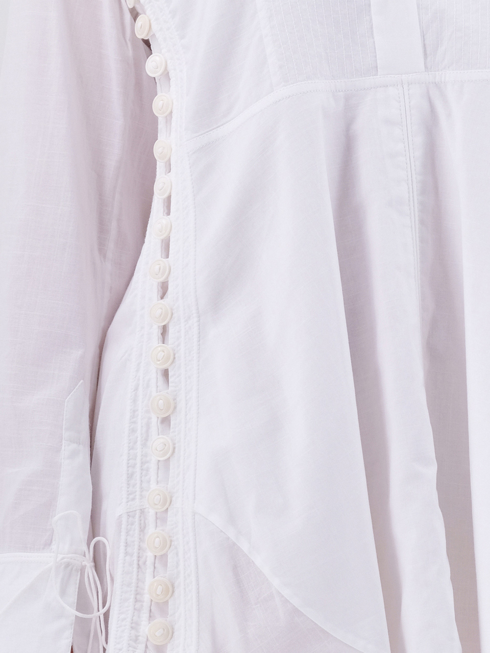 CHLOE Белое хлопковое повседневное платье, фото 4