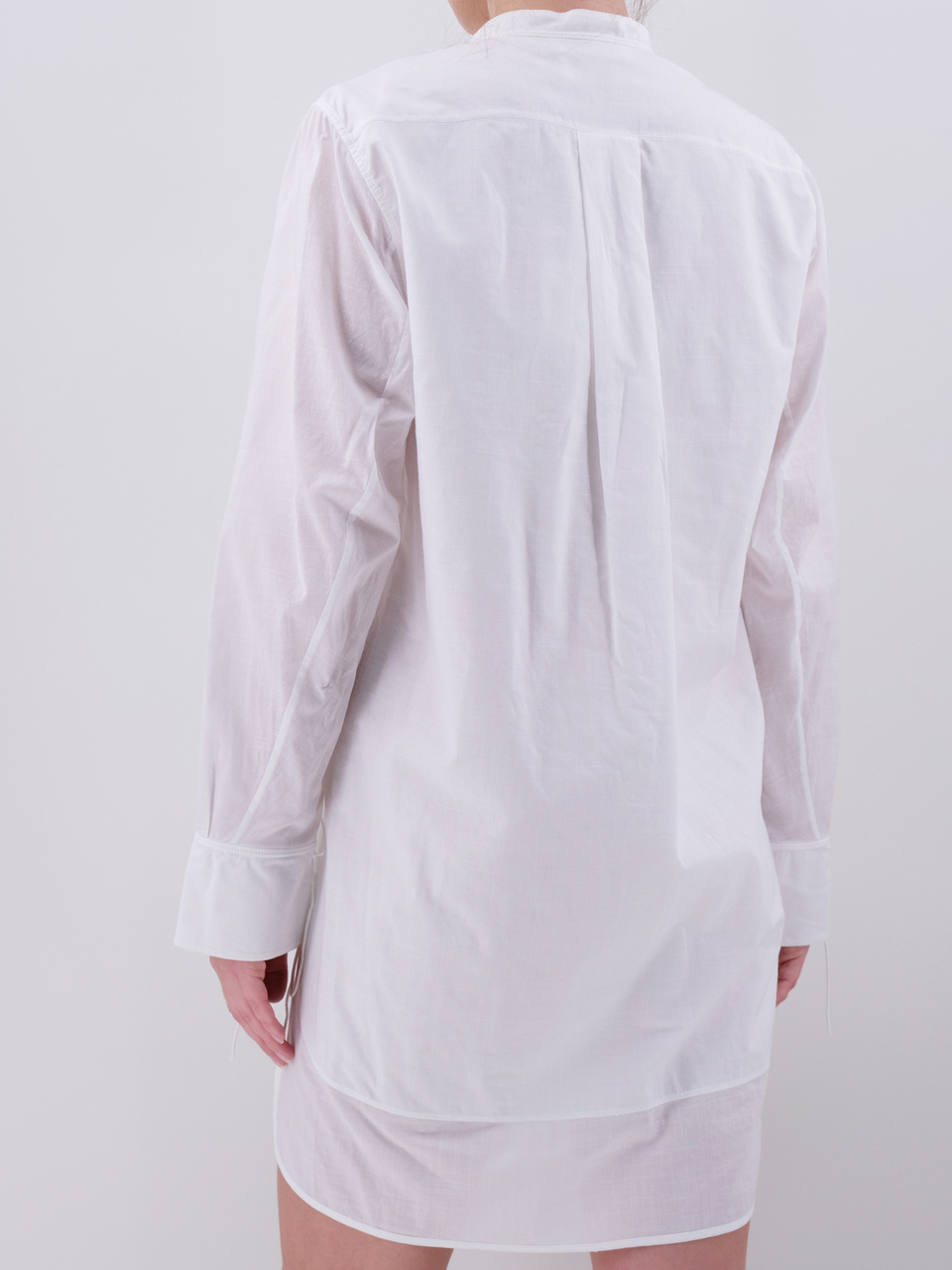 CHLOE Белое хлопковое повседневное платье, фото 3