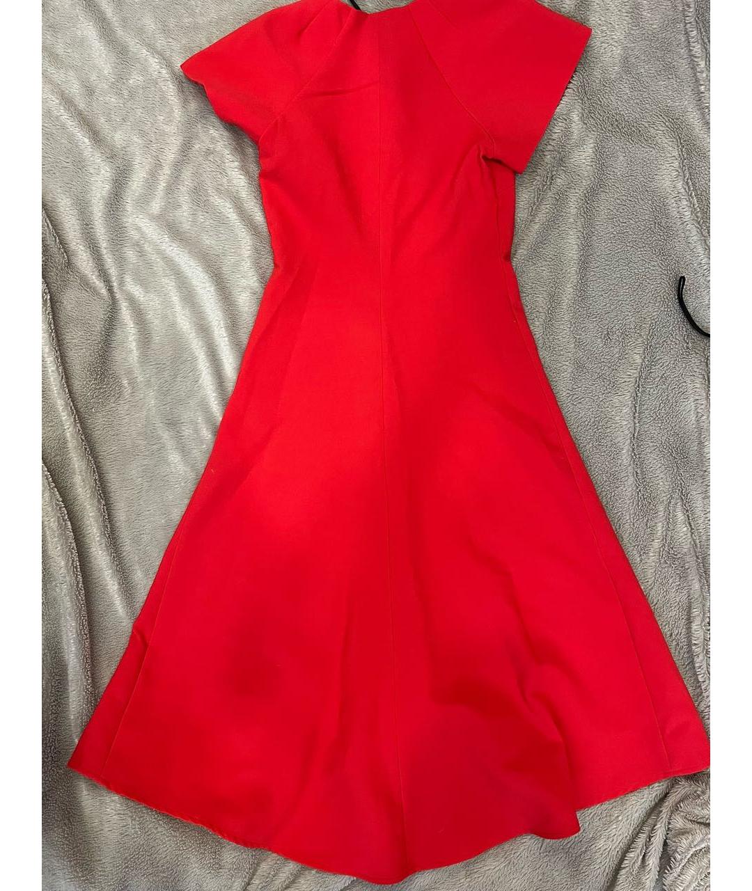 ELISABETTA FRANCHI Красное полиэстеровое вечернее платье, фото 9