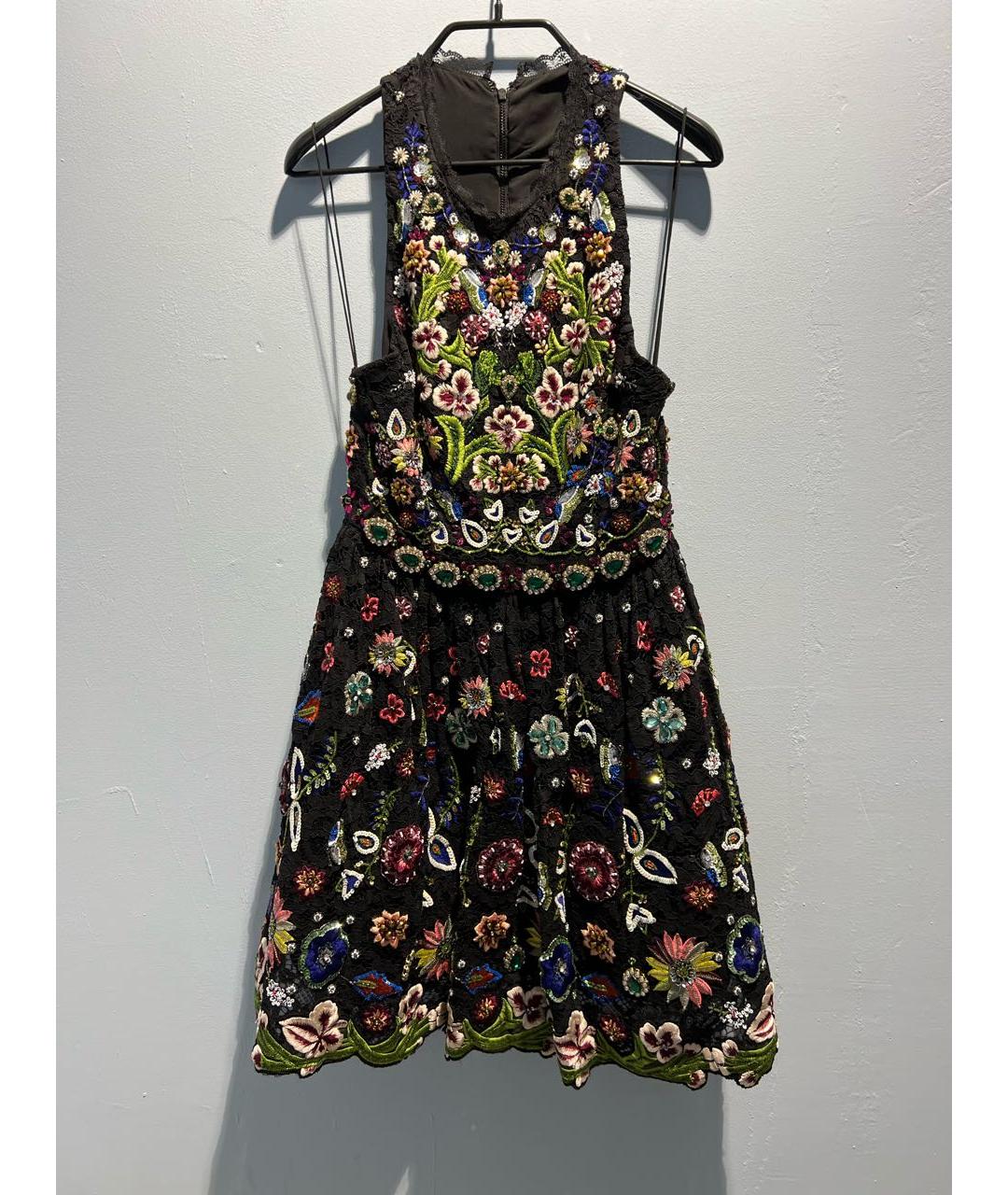 ALICE+OLIVIA Мульти шелковое вечернее платье, фото 7