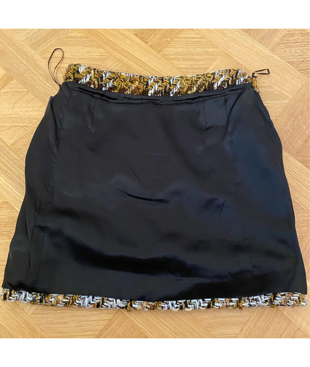 BALENCIAGA Коричневая твидовая юбка мини, фото 3