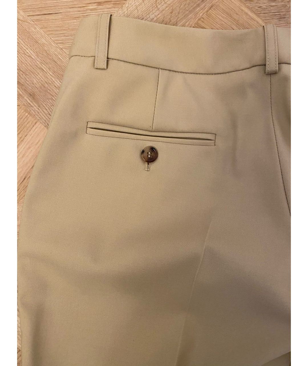 MICHAEL KORS Бежевые прямые брюки, фото 6