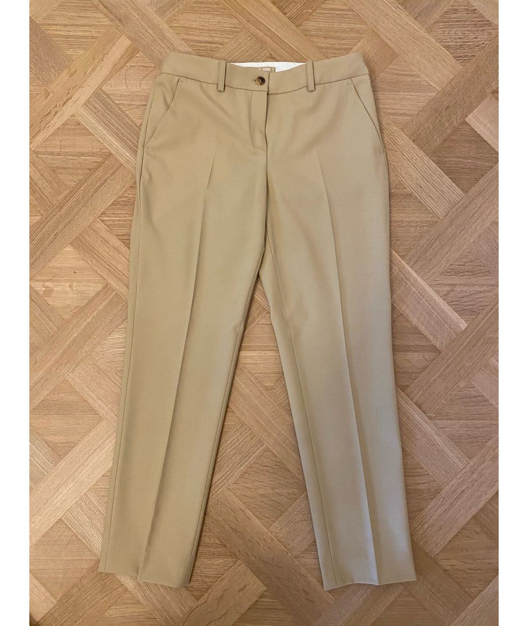 MICHAEL KORS Бежевые прямые брюки, фото 8
