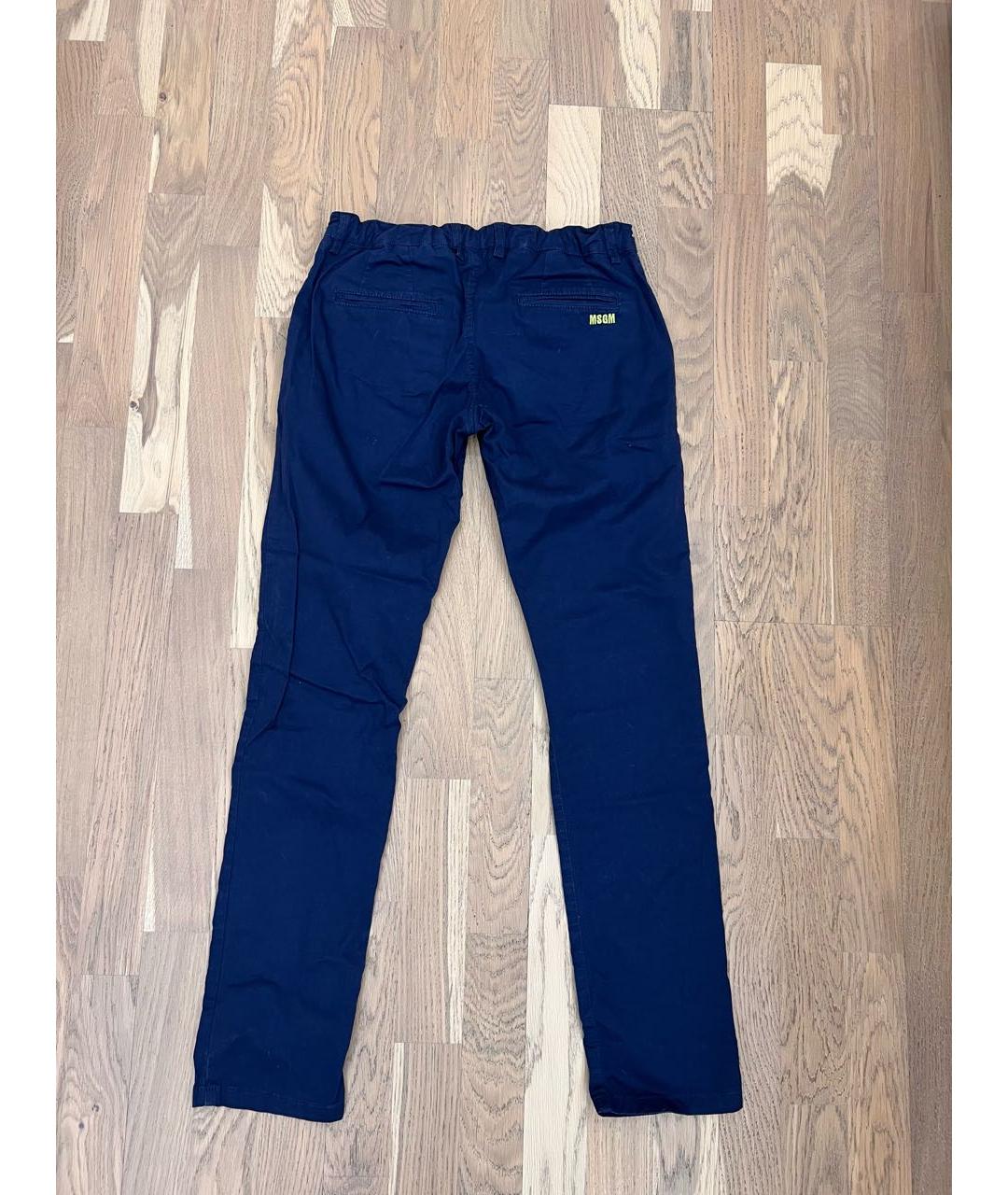MSGM Синие хлопковые брюки и шорты, фото 2