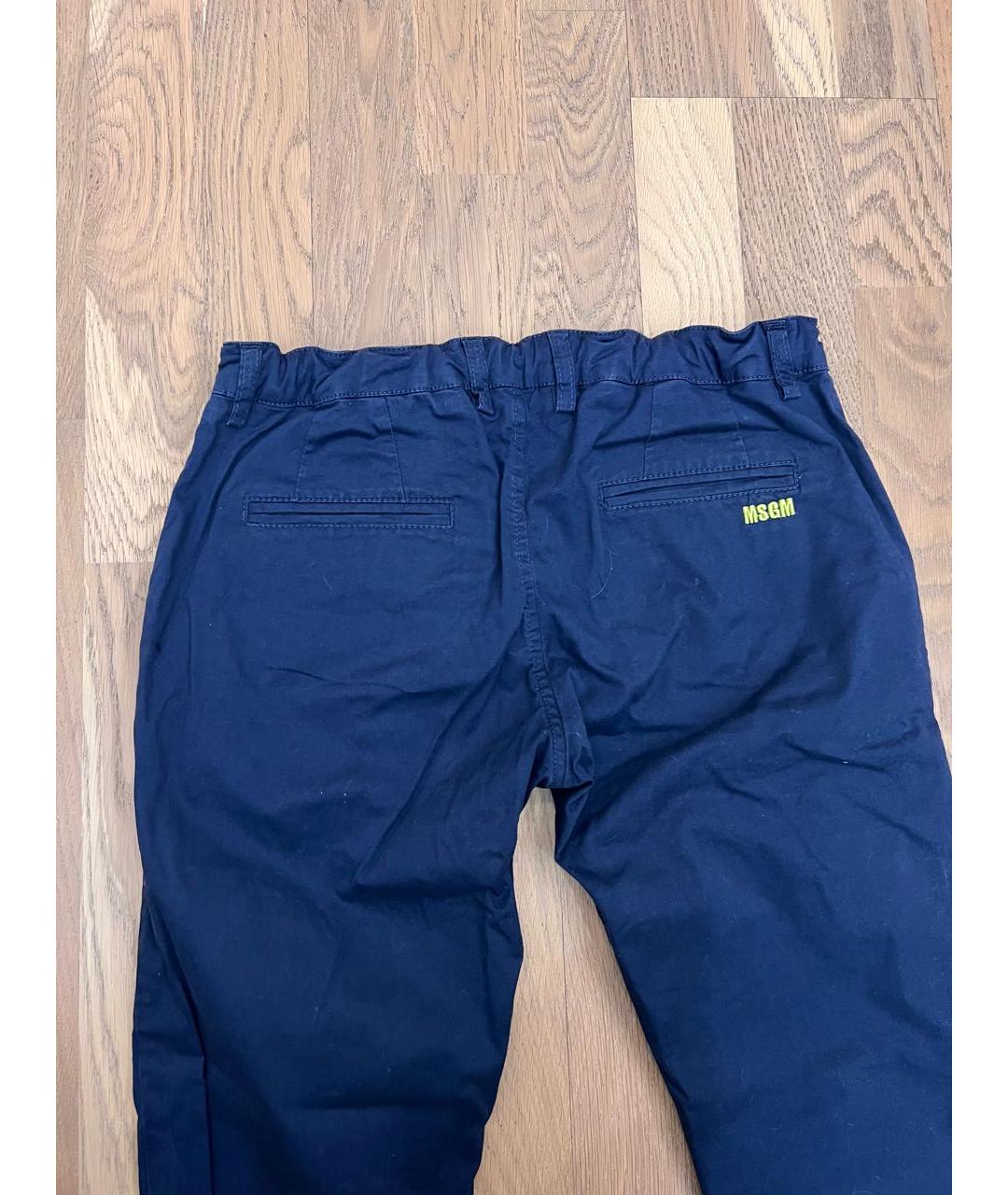 MSGM Синие хлопковые брюки и шорты, фото 5