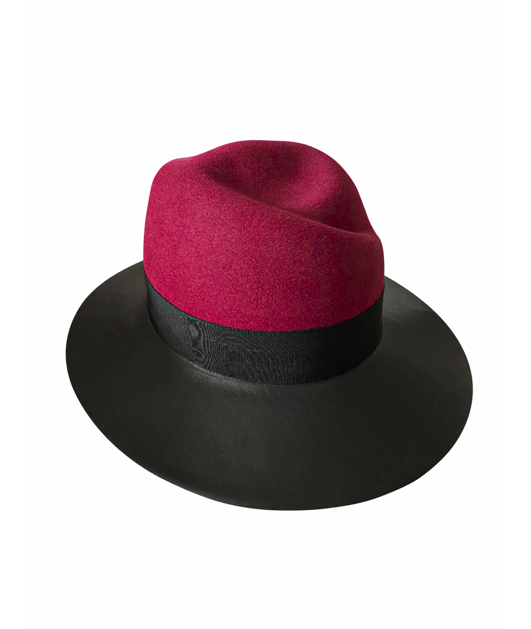 MAISON MICHEL Бордовая шляпа, фото 1