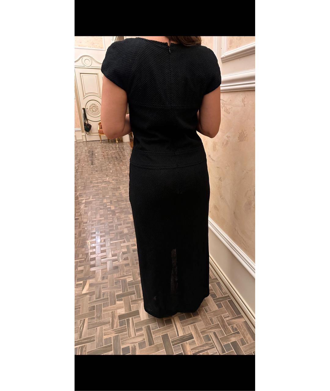 CHANEL PRE-OWNED Черное вискозное вечернее платье, фото 6