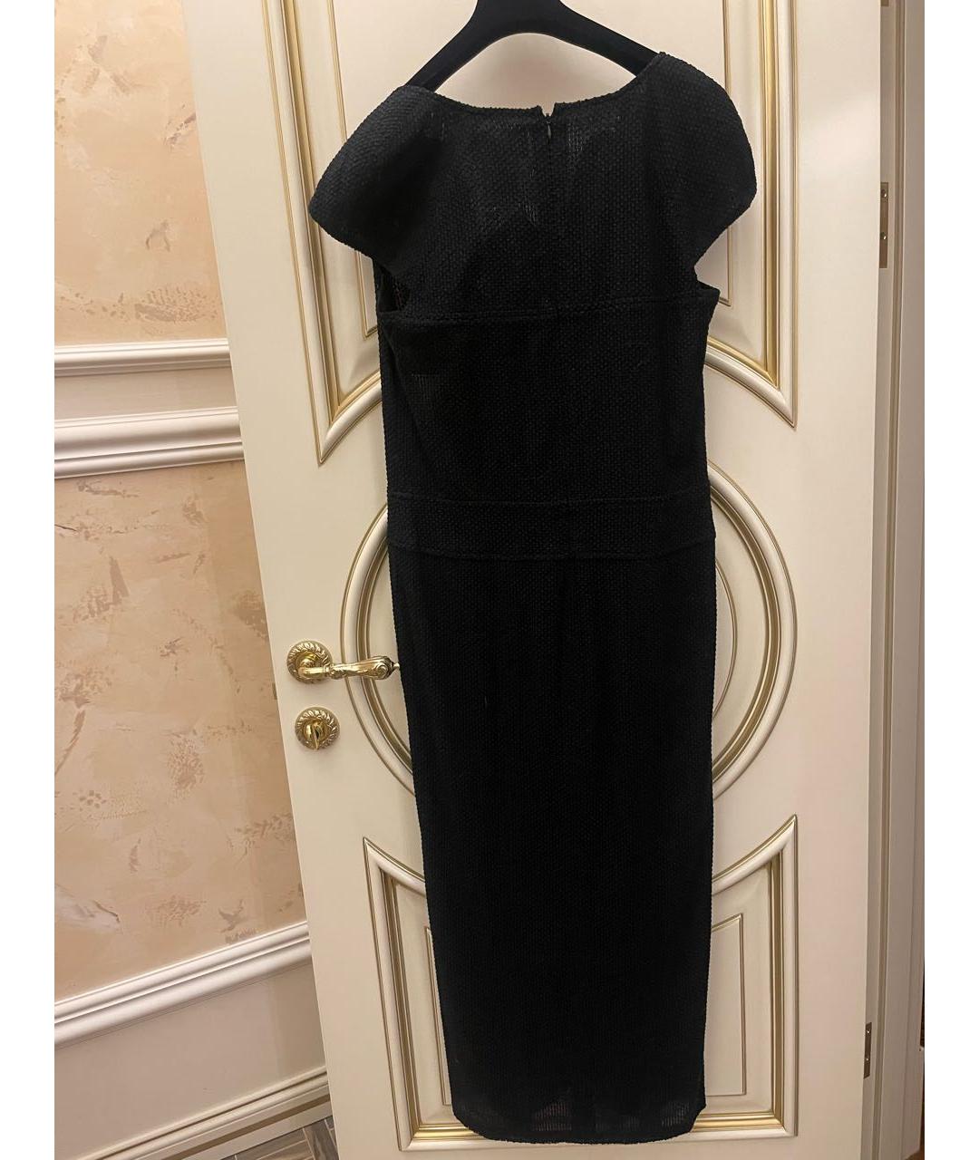 CHANEL PRE-OWNED Черное вискозное вечернее платье, фото 2