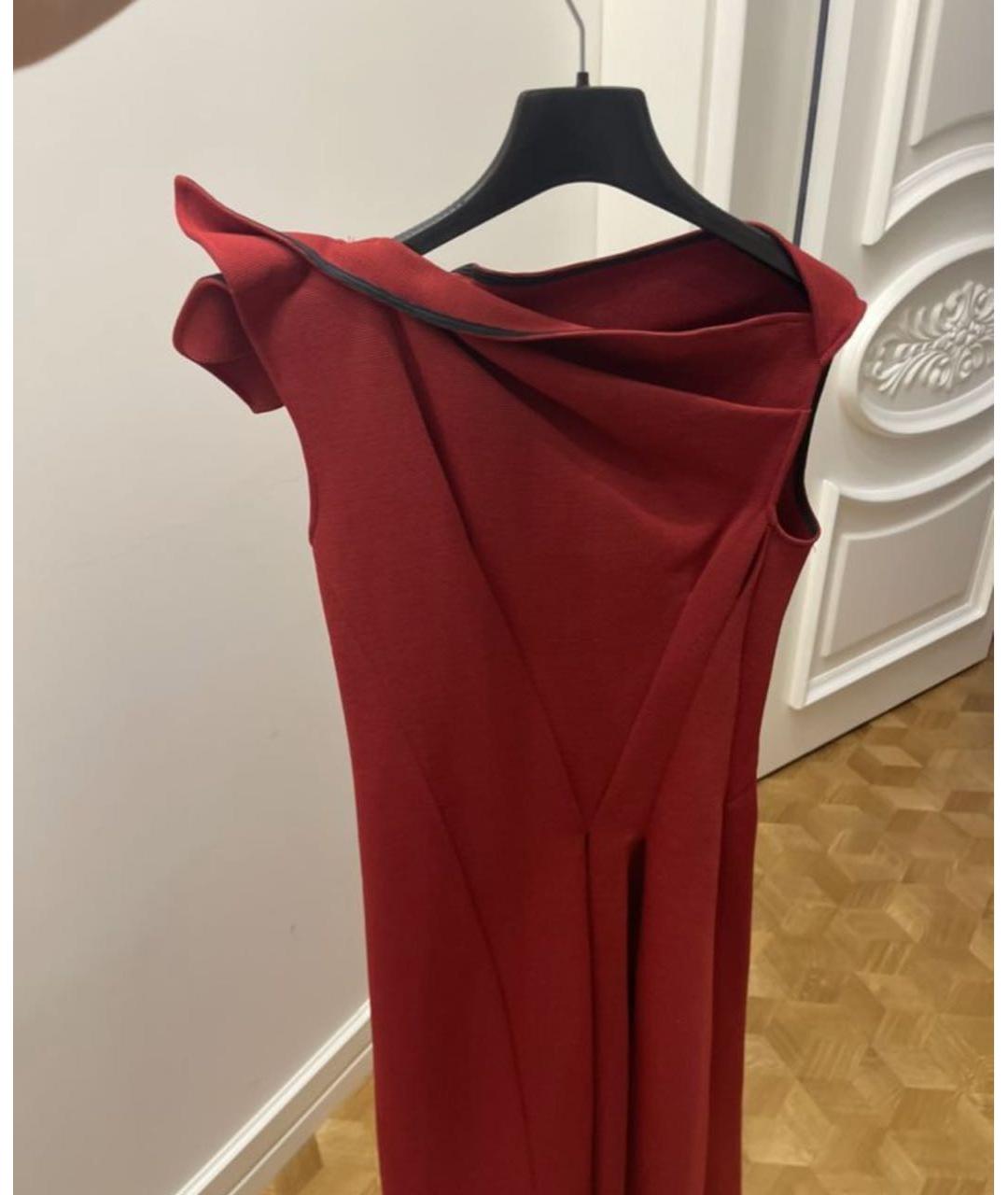 MATICEVSKI Бордовое полиэстеровое вечернее платье, фото 2