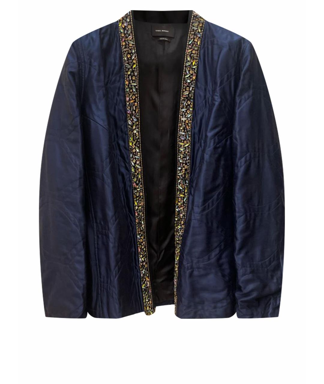 ISABEL MARANT Темно-синий шелковый жакет/пиджак, фото 1