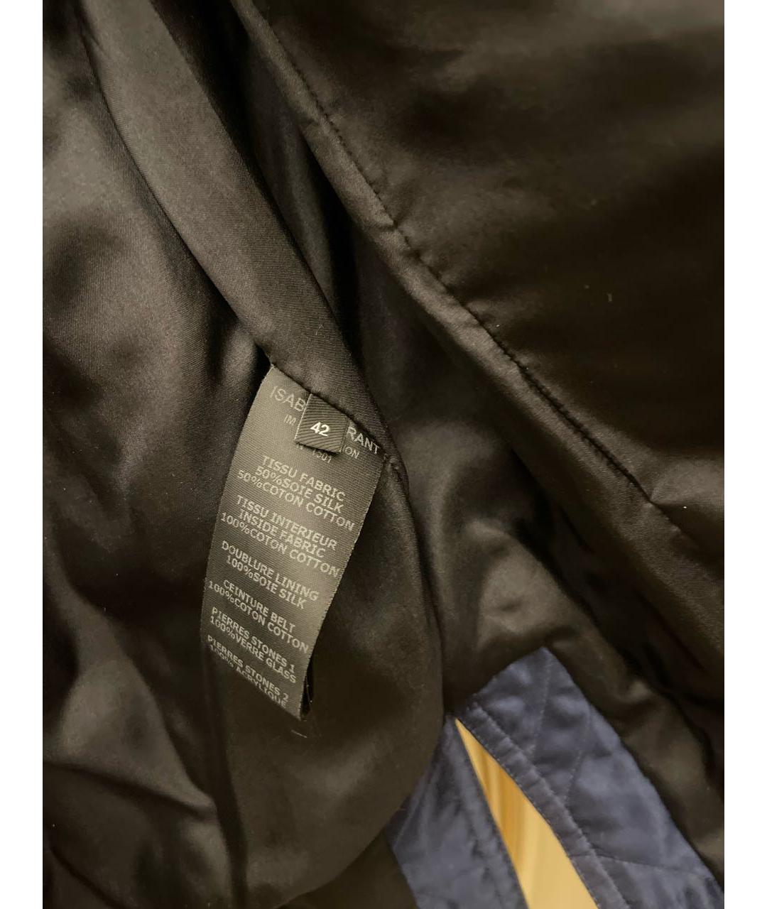 ISABEL MARANT Темно-синий шелковый жакет/пиджак, фото 5