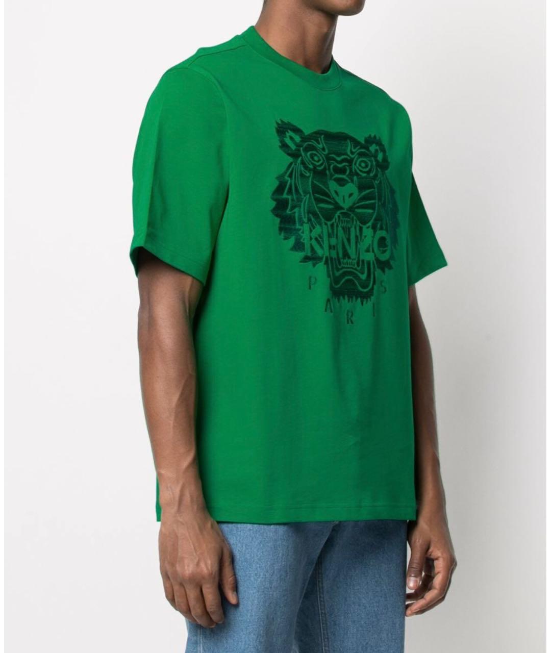 KENZO Зеленая хлопковая футболка, фото 2