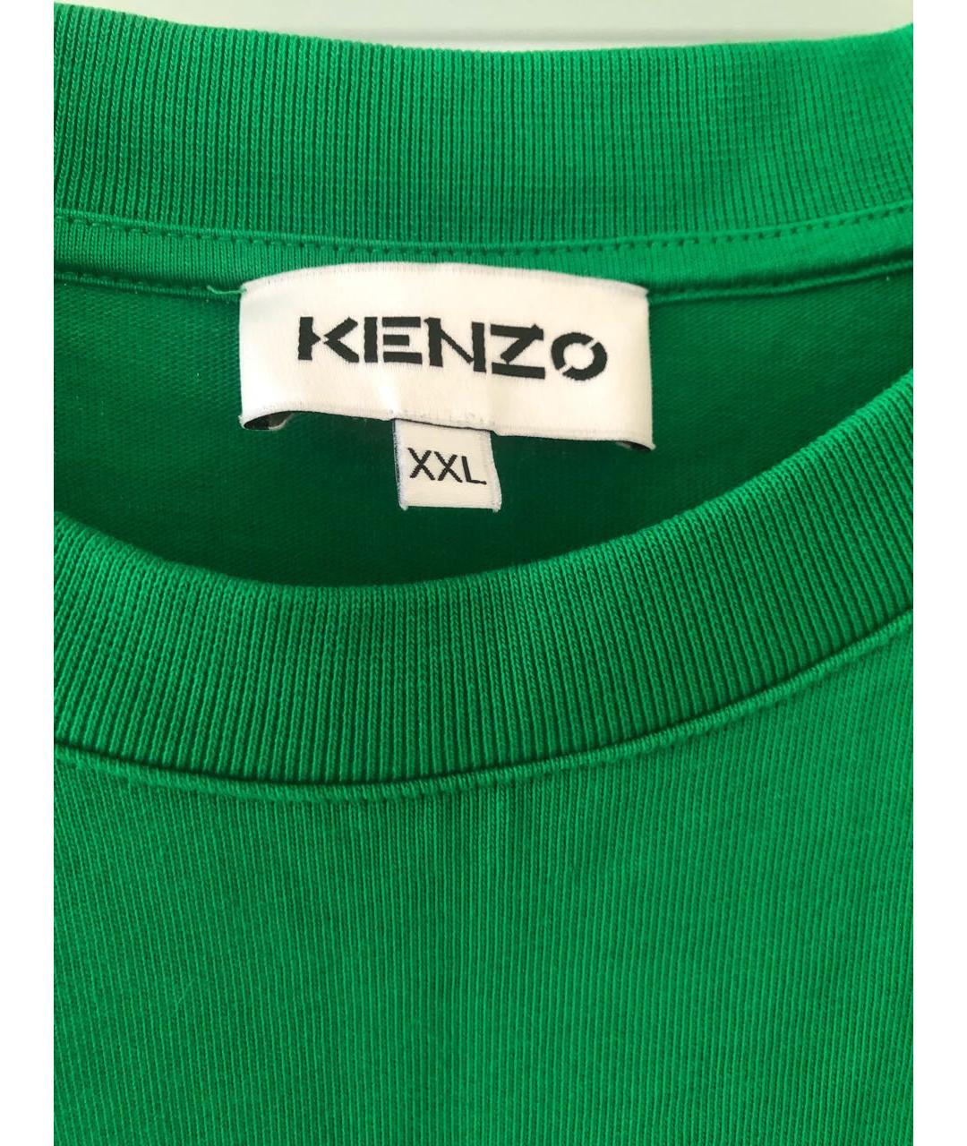 KENZO Зеленая хлопковая футболка, фото 5