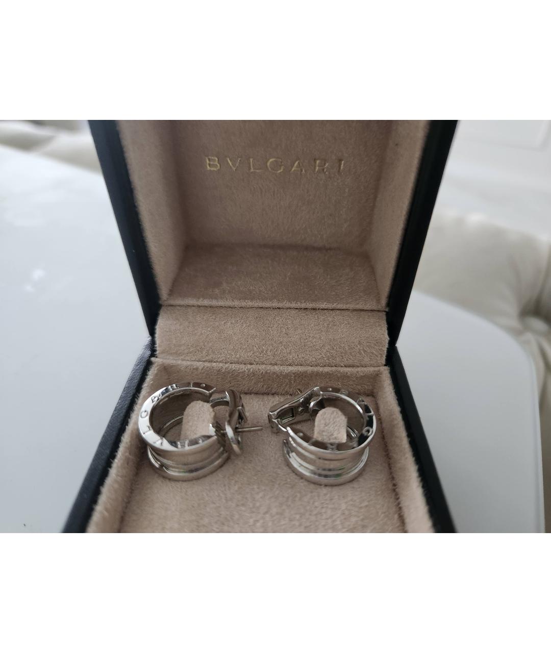 BVLGARI Белые серьги из белого золота, фото 3