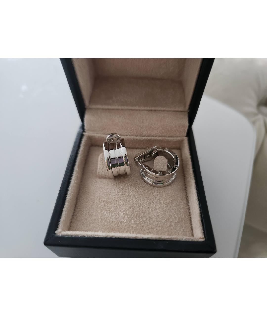 BVLGARI Белые серьги из белого золота, фото 5