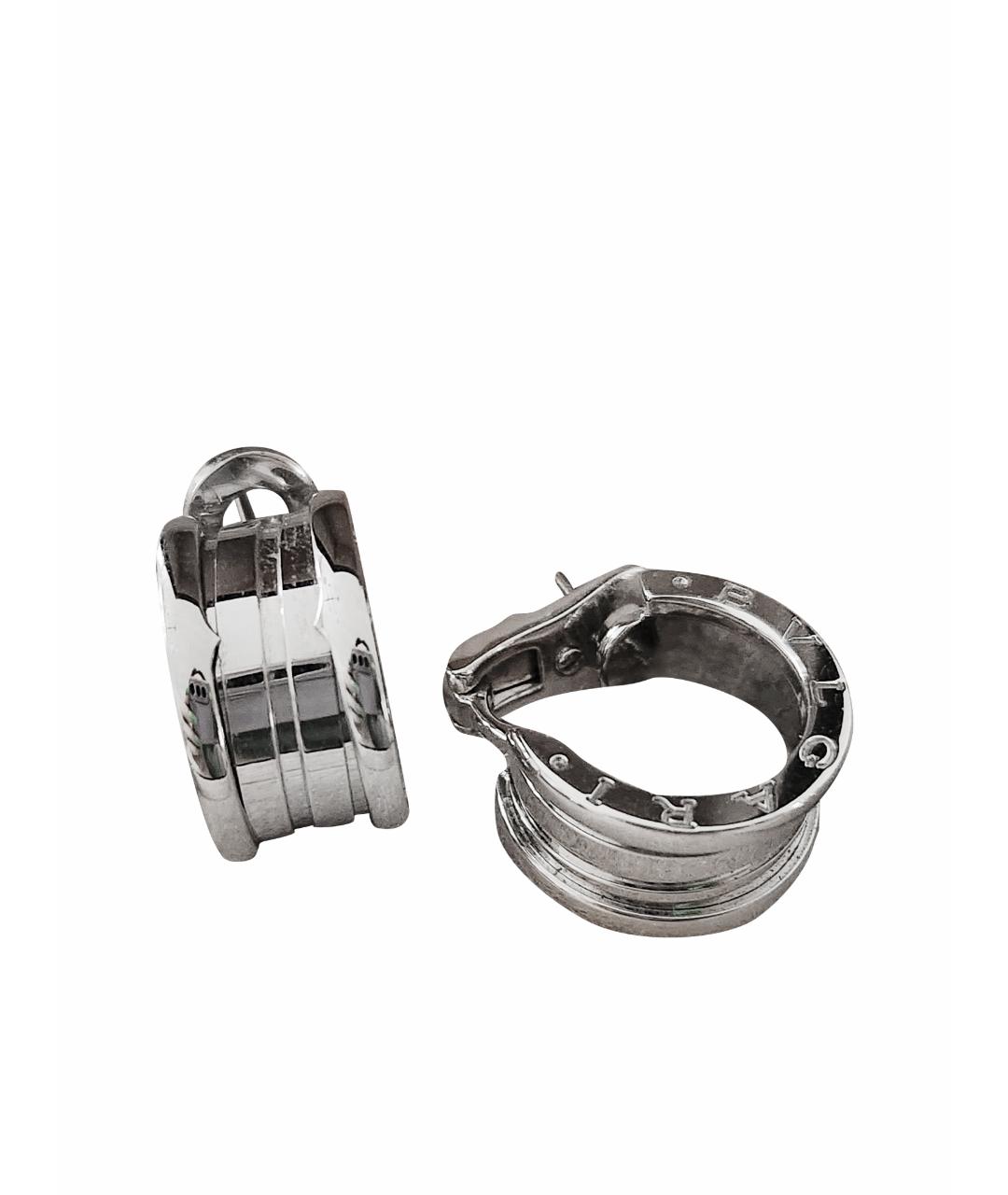 BVLGARI Белые серьги из белого золота, фото 1