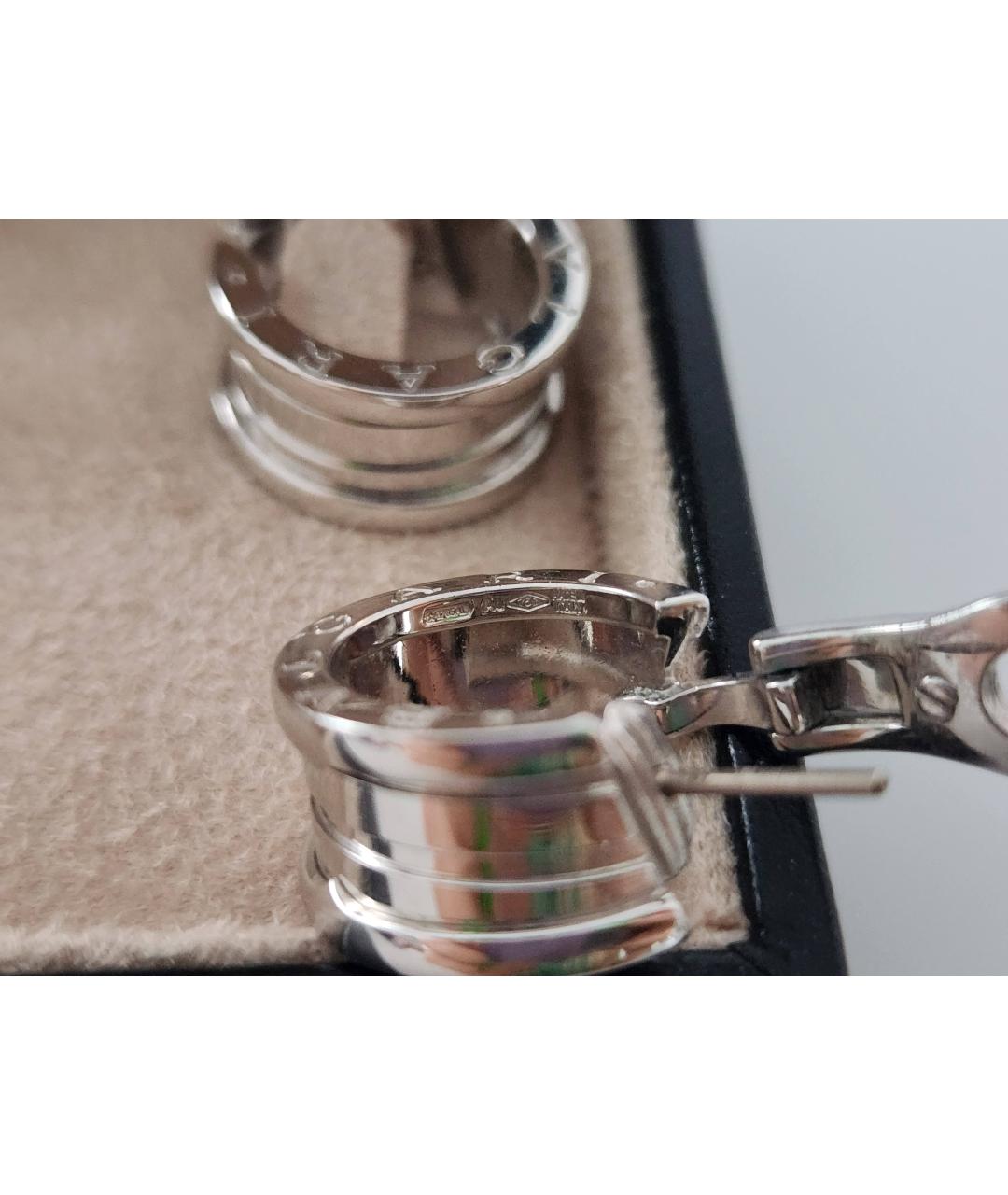 BVLGARI Белые серьги из белого золота, фото 2